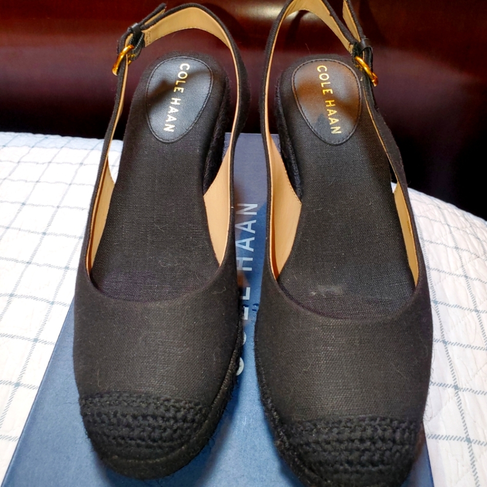 Cole Haan Linen Wedges